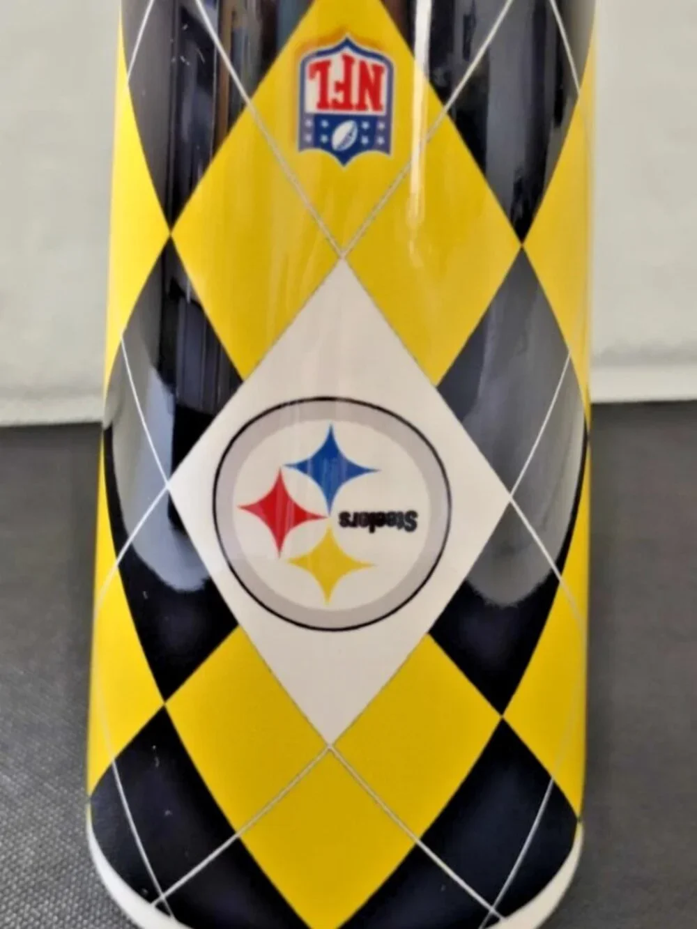 NFL Pittsburgh Steelers Coffee Mug 16oz Tall Yellow Black & White Ceramic